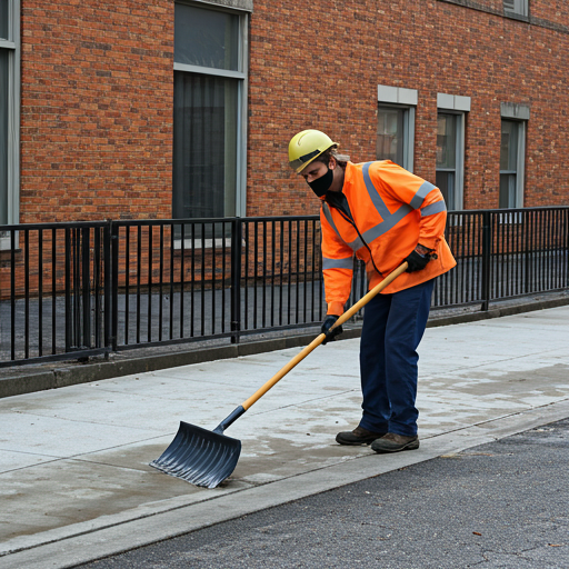 Sidewalk shoveling
